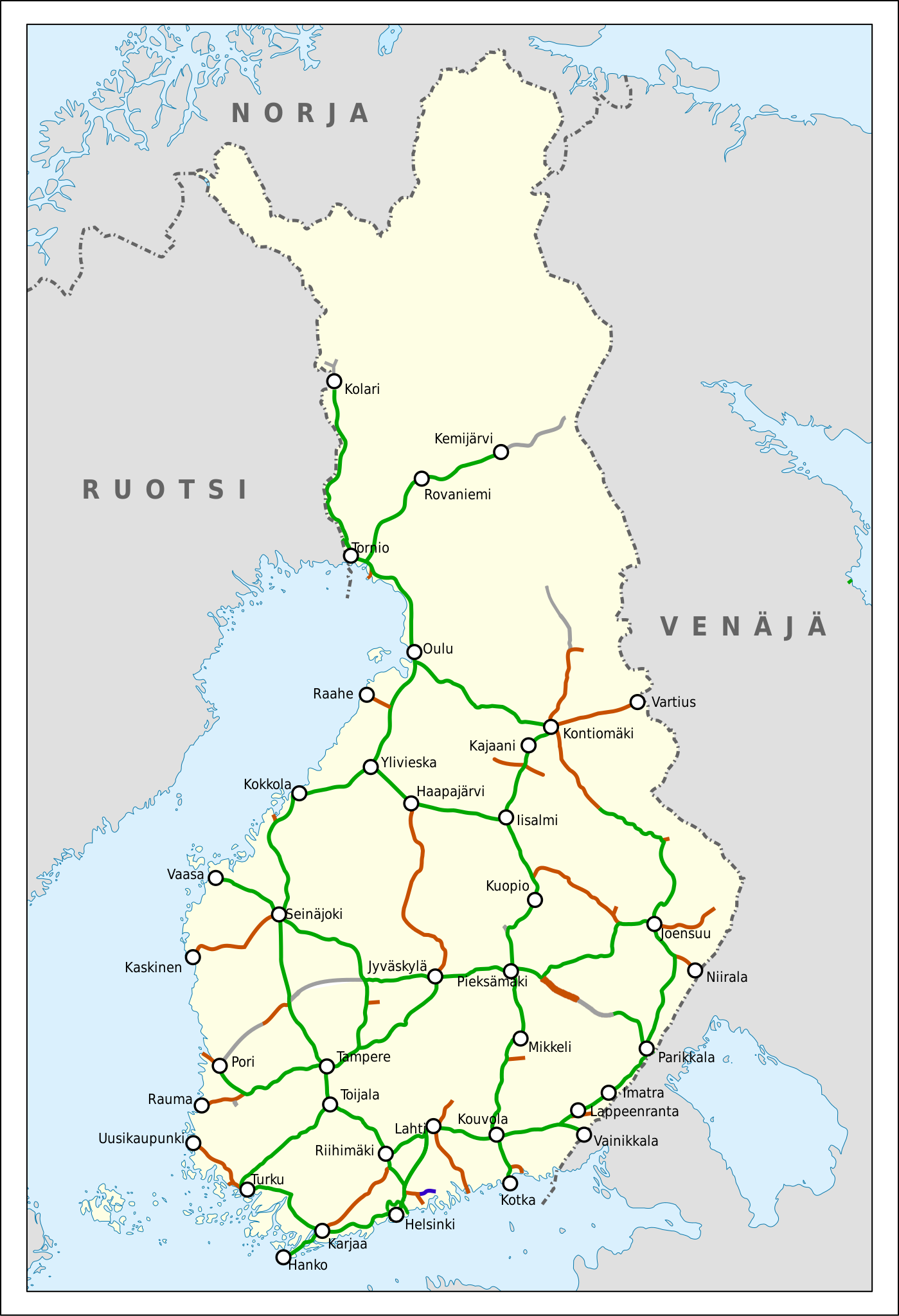 Suomen rataverkko – Wikipedia