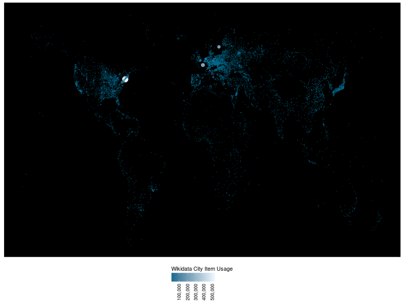 WDCM Wikidata City Items Usage - December 2017