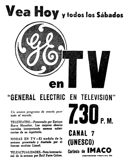 File:Anuncio sobre TV Perú por General Electric en  - Wikimedia  Commons