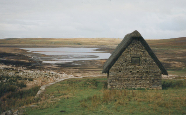 File:Grimwith in a drought - geograph.org.uk - 194492.jpg