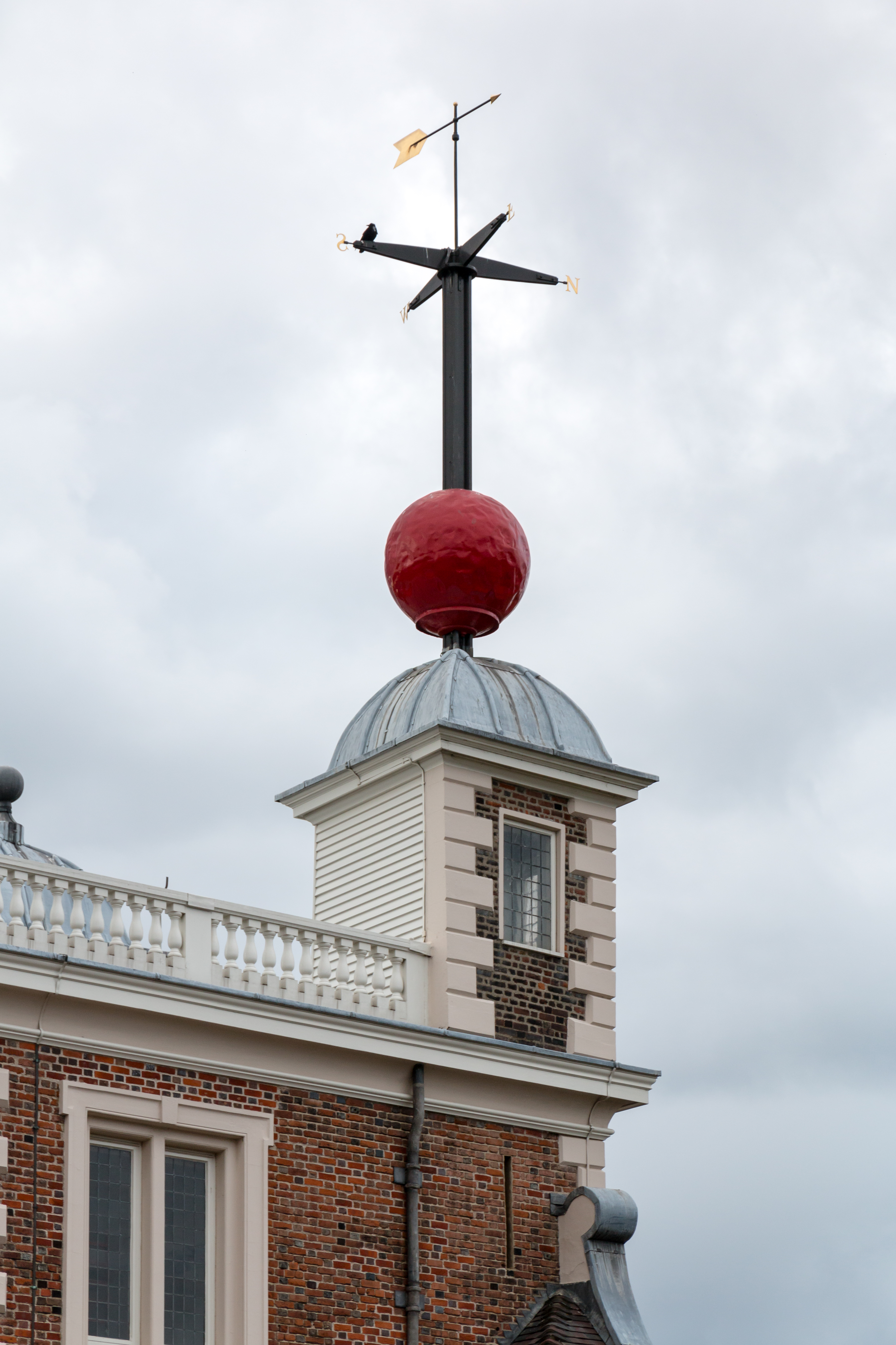 An image of the Time Ball at London's Royal Greenwich Observatory. By Dietmar Rabich