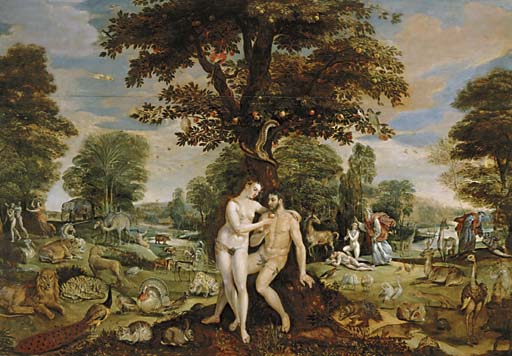 File:Maerten de Vos - The Garden of Eden, with the Fall of Man, the Creation of Eve, and the Expulsion from the Garden.jpg