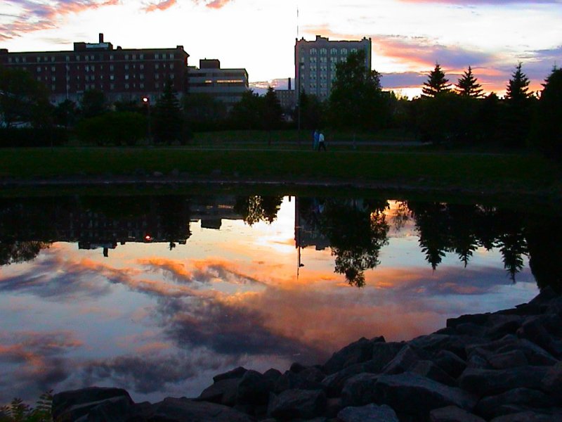 File:Thunder Bay Marina in twilight.jpg