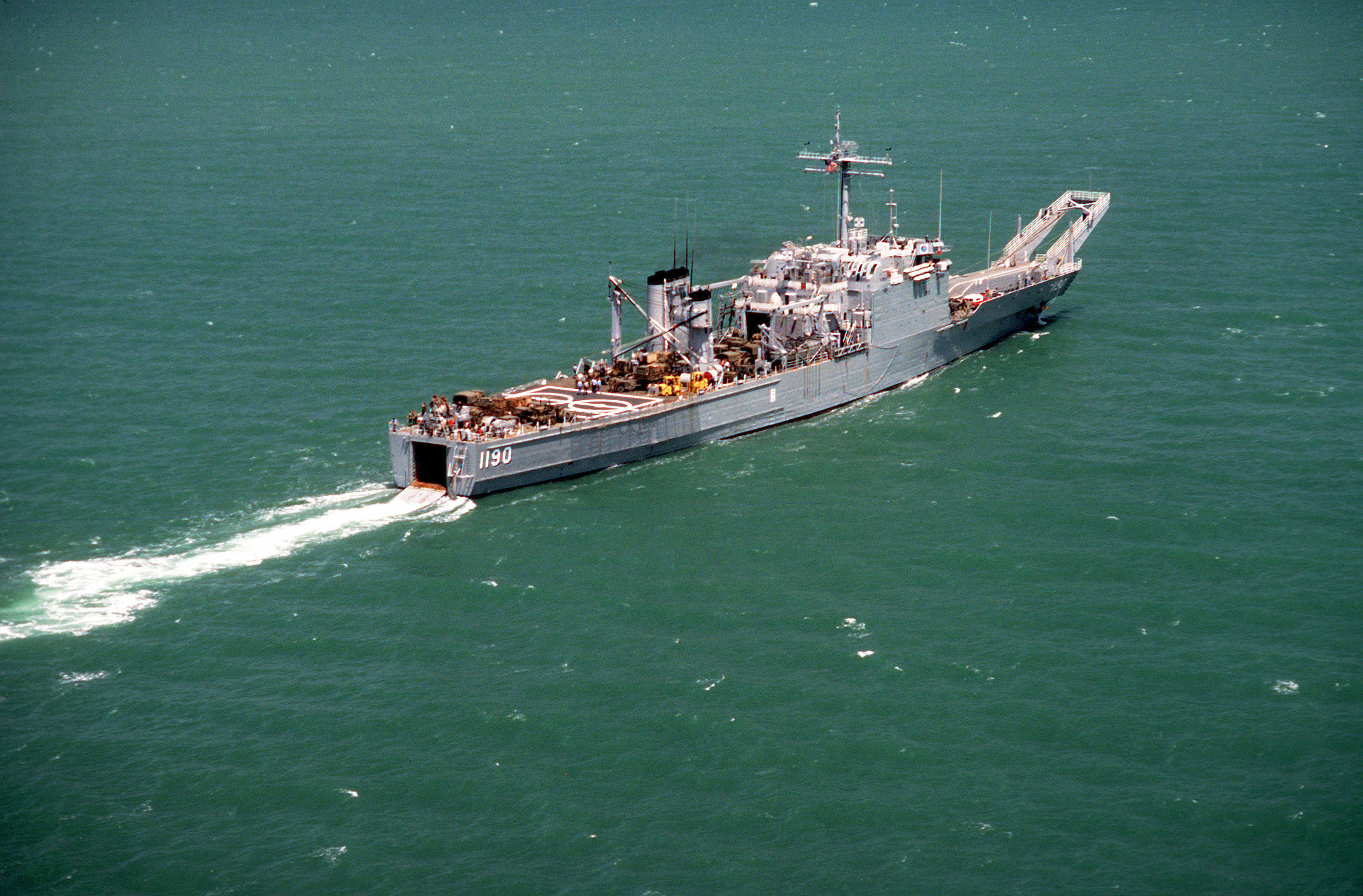 Landing ship. Ship LST Tank landing ship.