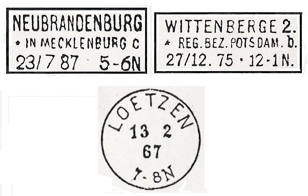 Die staatliche Deutsche Reichspost 1867_Stempelformen_in_der_fr%C3%BChen_Reichspostzeit