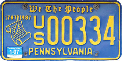 File:1987 Pennsylvania license plate US00334 We The People.jpg