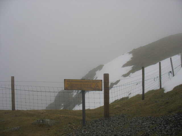 File:A gentle reminder at the end of the platform at Llechog - geograph.org.uk - 1211144.jpg