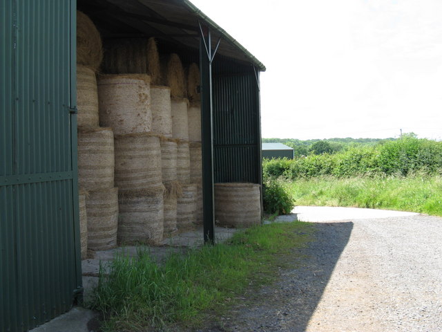 File:Bales in barn at Bignor Farm - geograph.org.uk - 1356542.jpg
