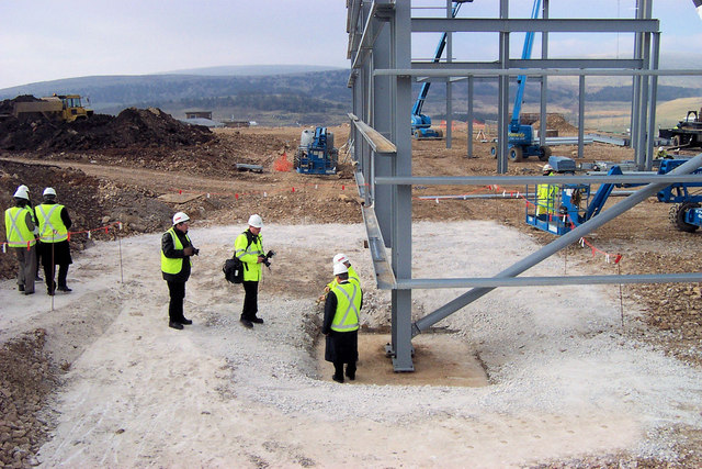 File:Bolt tightening Ceremony at the New HSE Laboratory near Buxton - geograph.org.uk - 569113.jpg