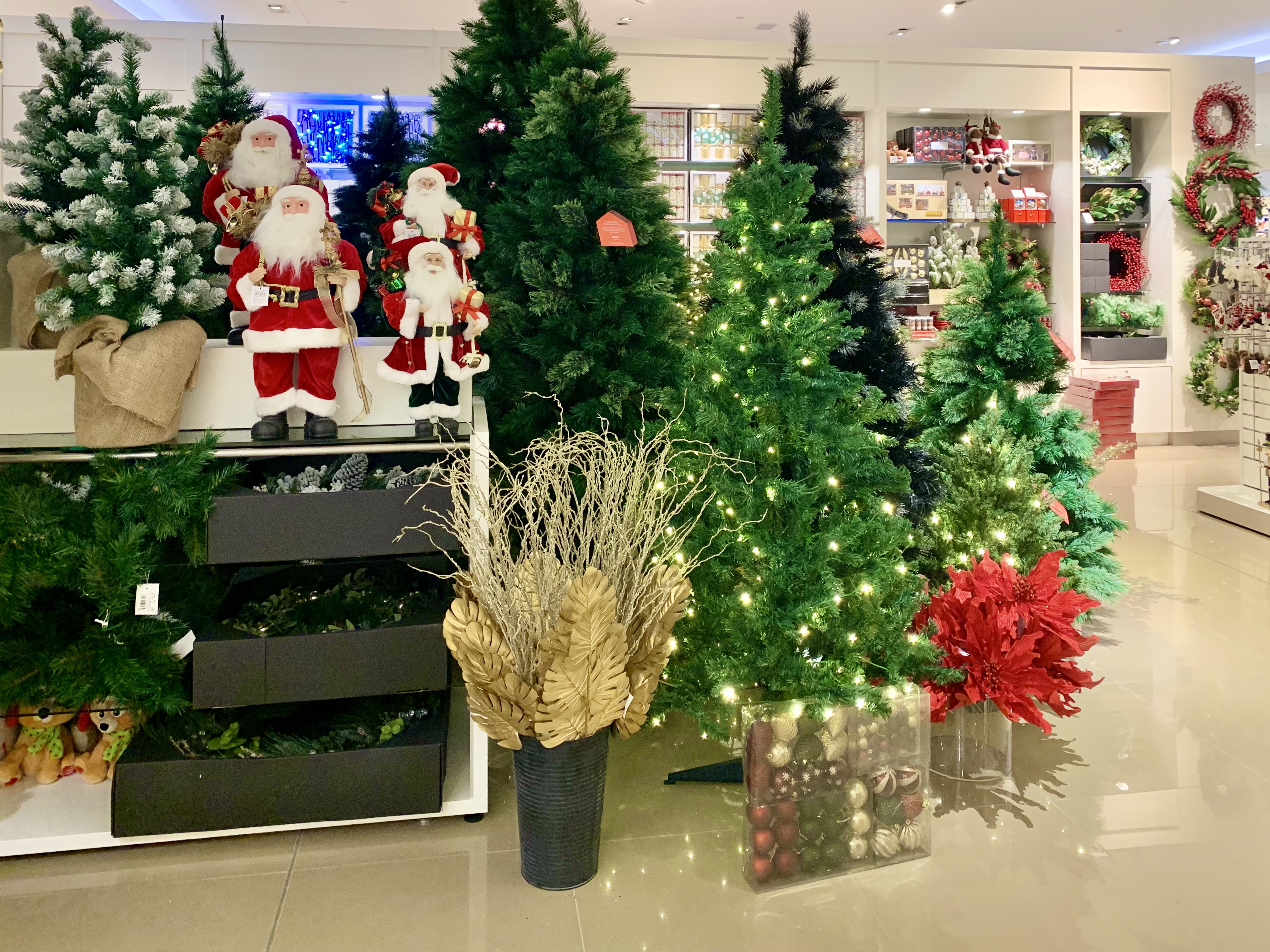 File:Christmas trees and decorations in Christmas shop in Brisbane ...