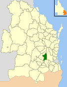 <span class="mw-page-title-main">Shire of Crows Nest</span> Local government area in Queensland, Australia