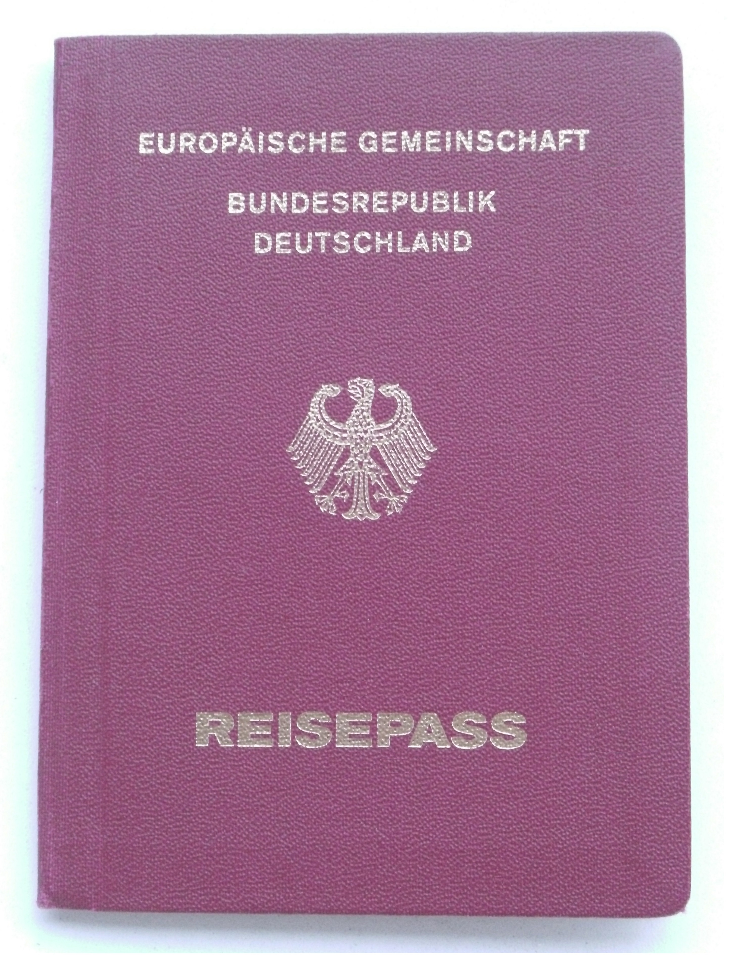 german passport pages