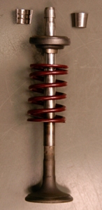 Poppet valve valve typically used to control the timing and quantity of gas or vapour flow into an engine