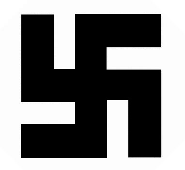 nazi symbol black and white