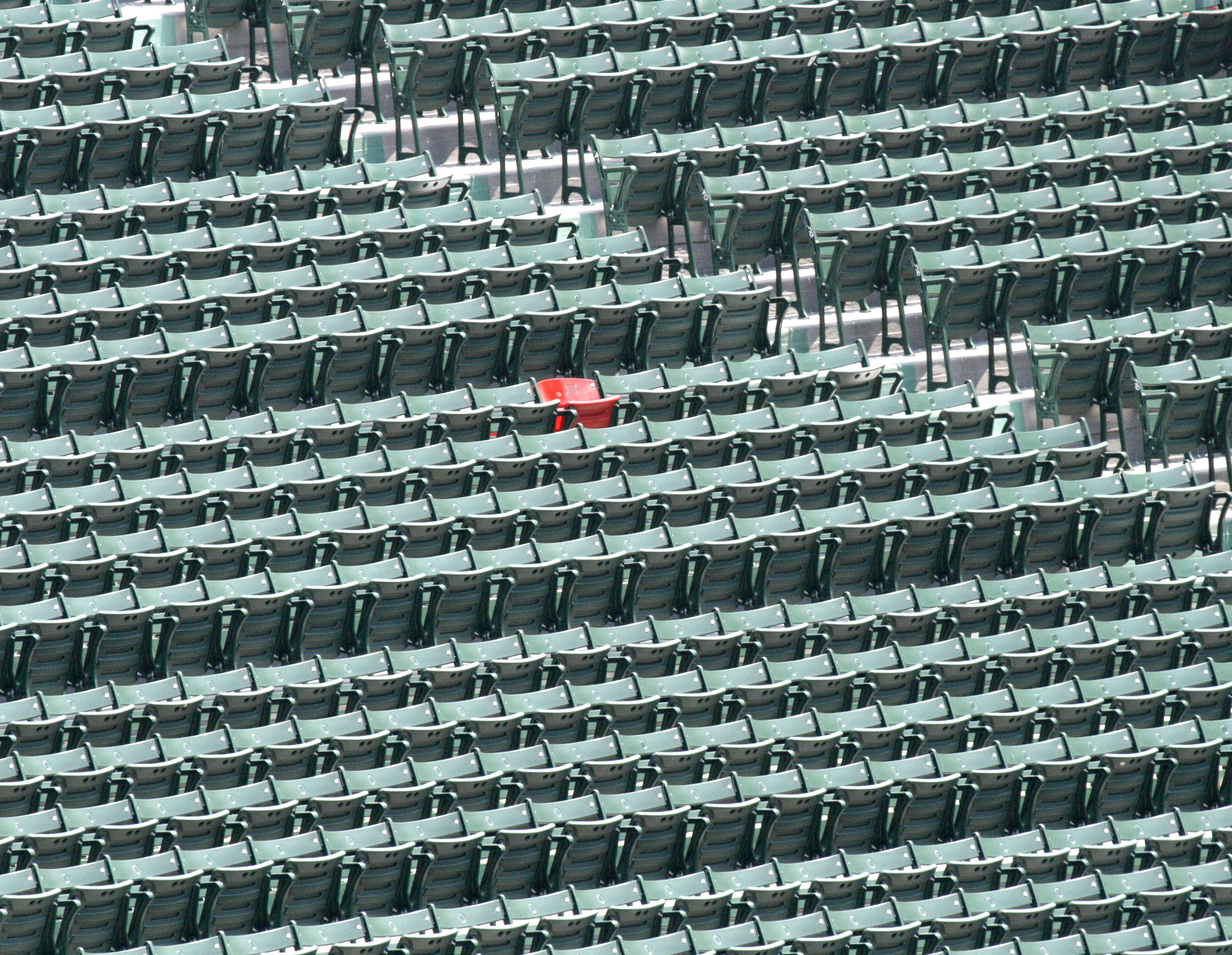 File:Fenway Parks Lone Red Seat (2630316084).jpg - Wikimedia Commons