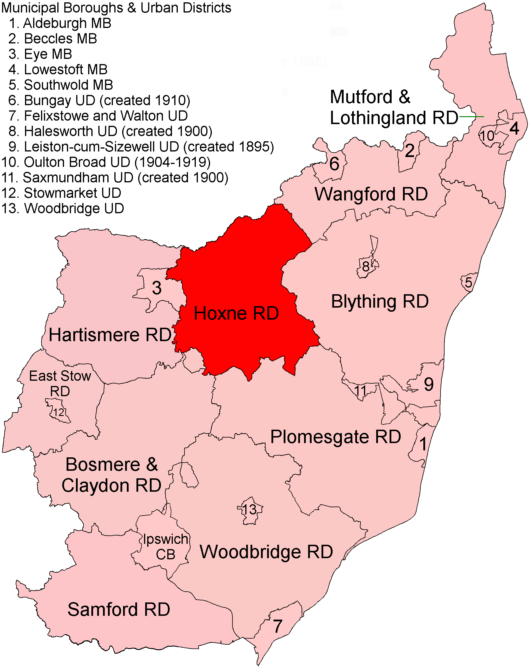 Hoxne Rural District