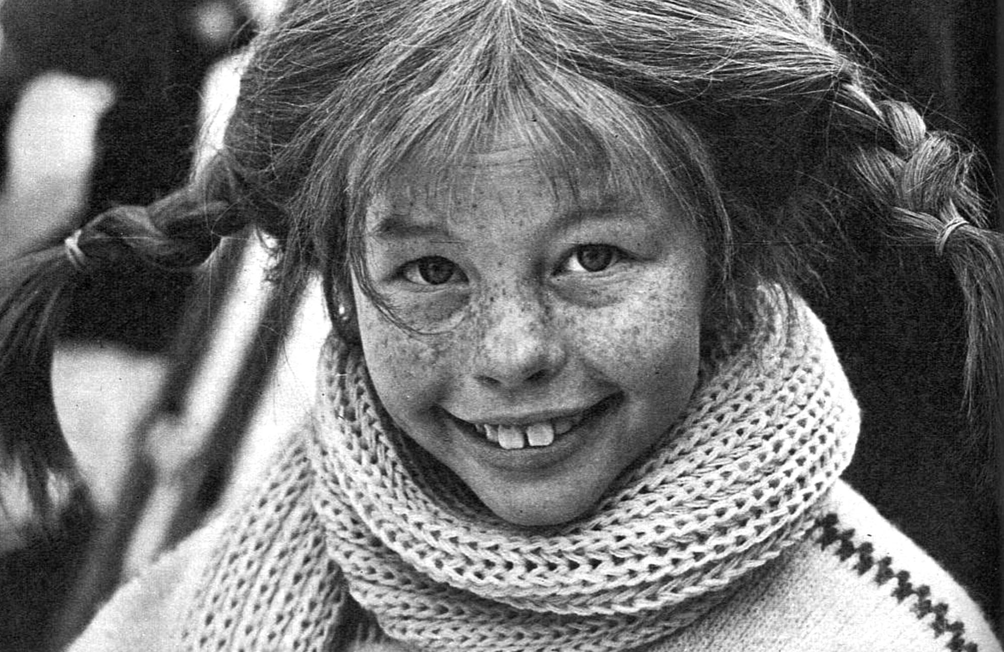 Die Schwedin Inger Nilsson als Pippi, im Jahr 1968