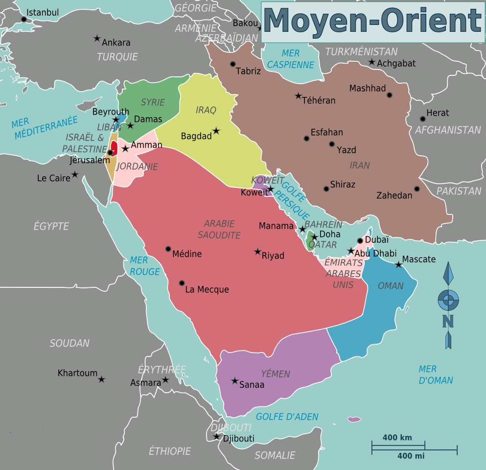 middle east map