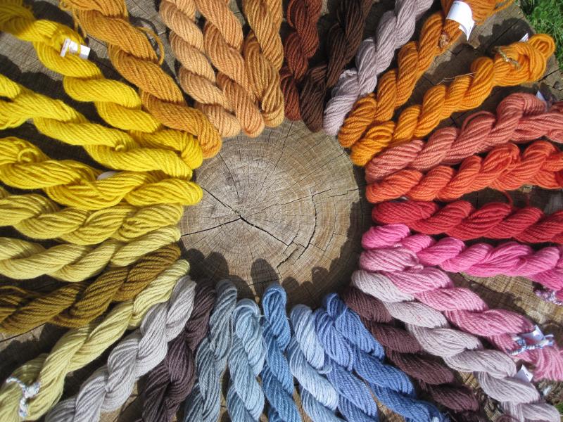 Natural dye colour wheel