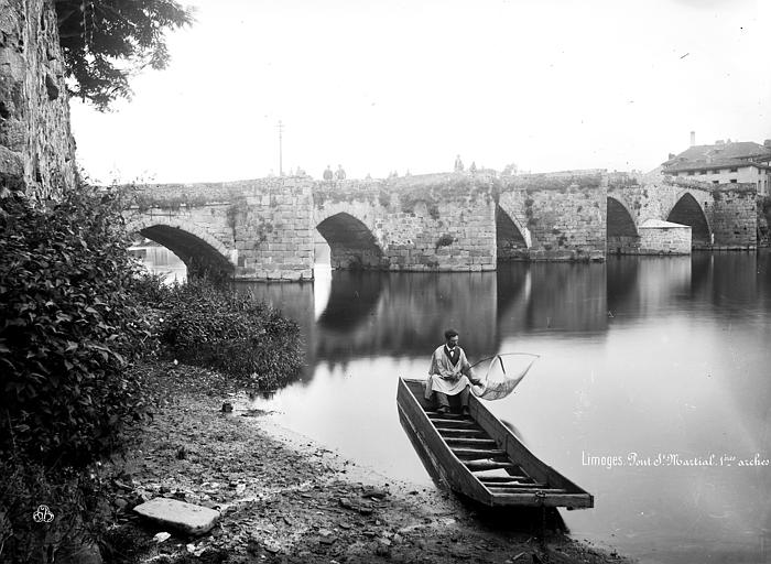 File:Pont Saint-Martial - Premières arches, côté est - Limoges - Médiathèque de l'architecture et du patrimoine - APMH00001558.jpg