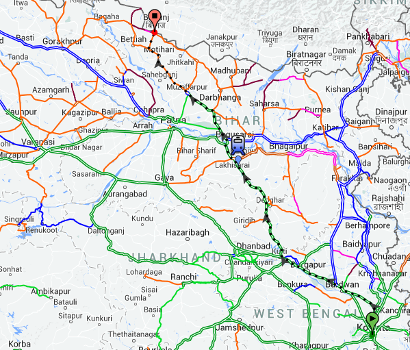 File:Route Map of Mithila  - Wikipedia