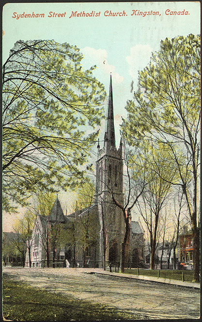 Sydenham Street Methodist Church in 1910. It was built in 1852 and later expanded.