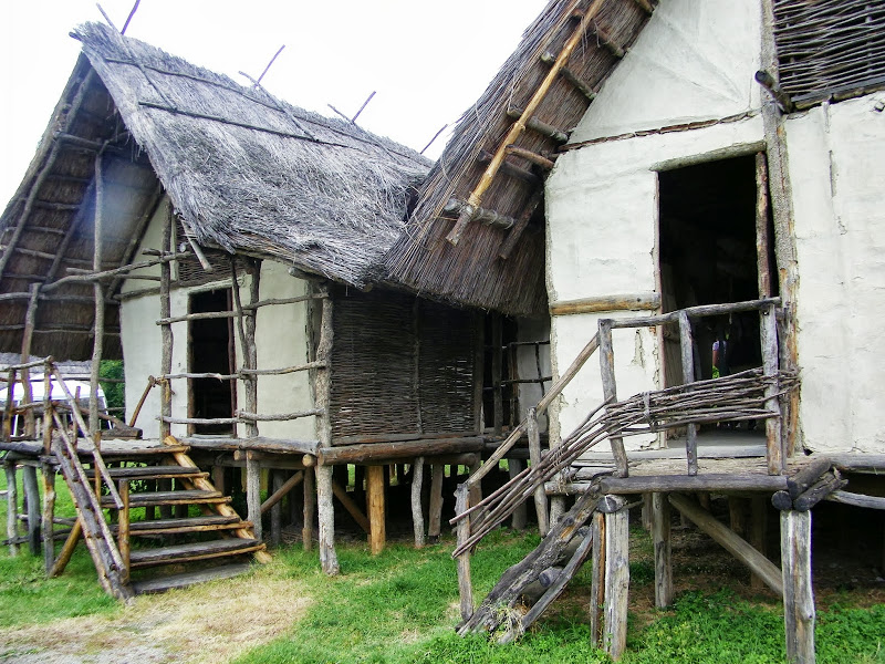 Insediamenti costruiti da palafitte costruite sul terreno e circondate da argini e da fossati profondi 3/4 metri.