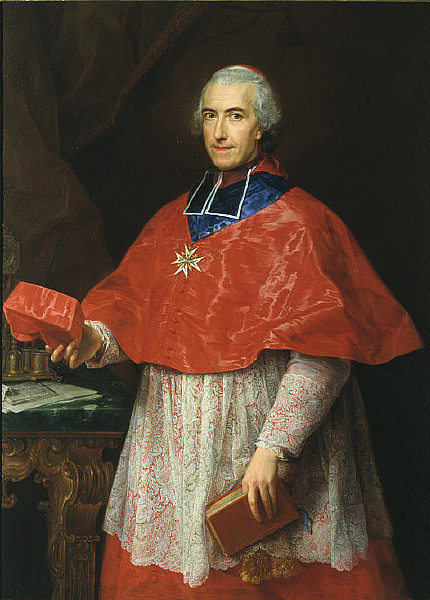 File:The Cardinal de Rochechouart (Jean François Joseph de Rochechouart) wearing the Sash of the Order of the Holy Spirit in 1762 by Pompeo Batoni.jpg