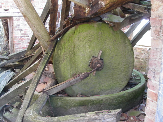 File:Abandoned stone wheel and trough. - geograph.org.uk - 141751.jpg