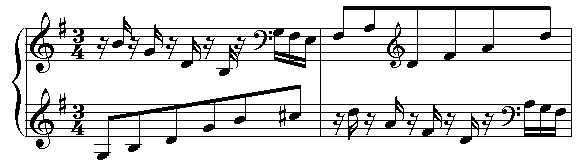 First 2 bars of variation 20.