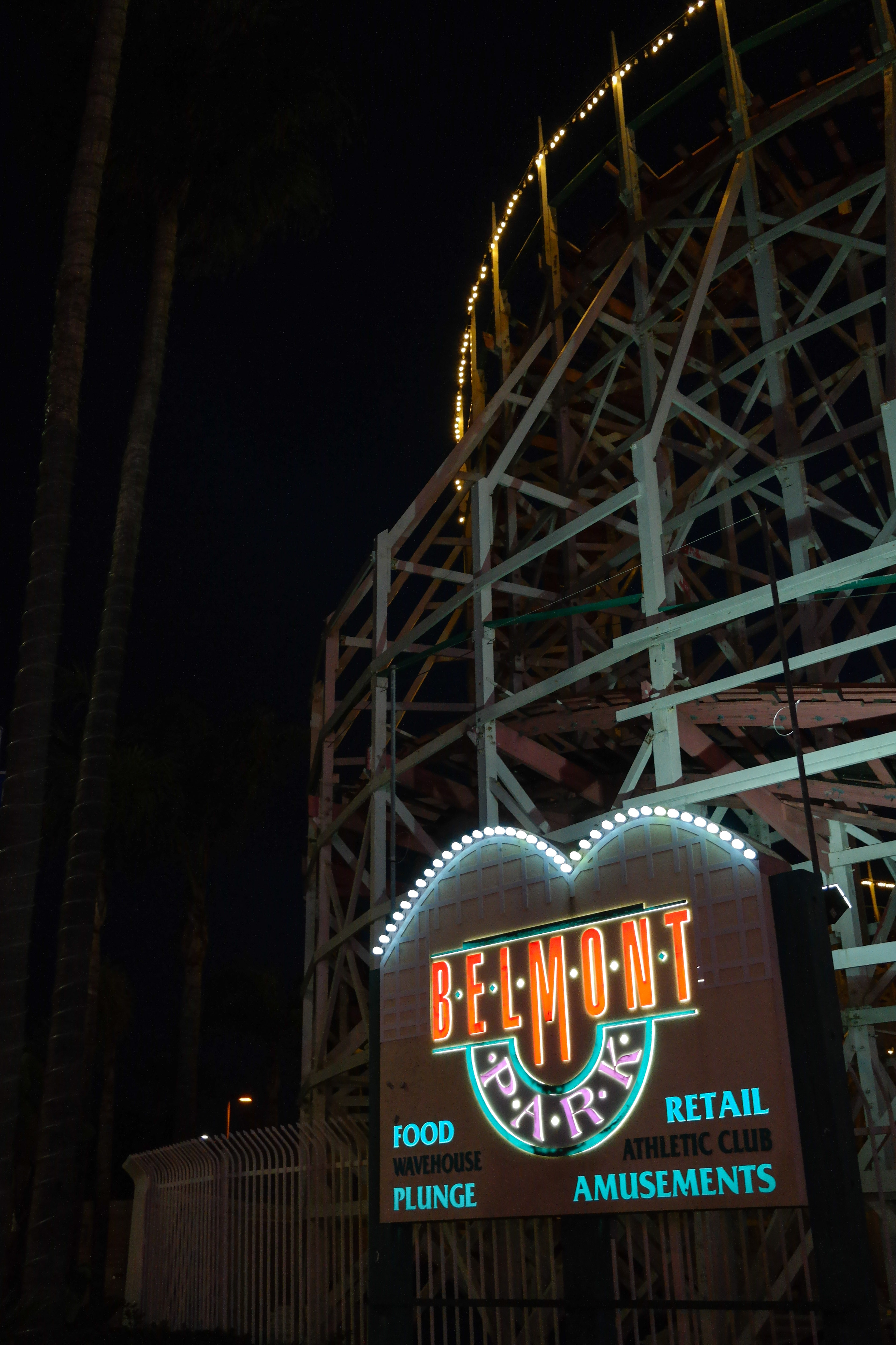 belmont park at night