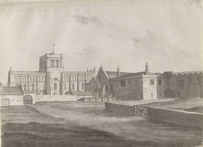 File:Hexham Abbey and College by Samuel Hieronymus Grimm.jpg