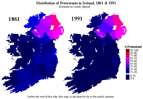 Protestańći w Irlandii 1861-1991