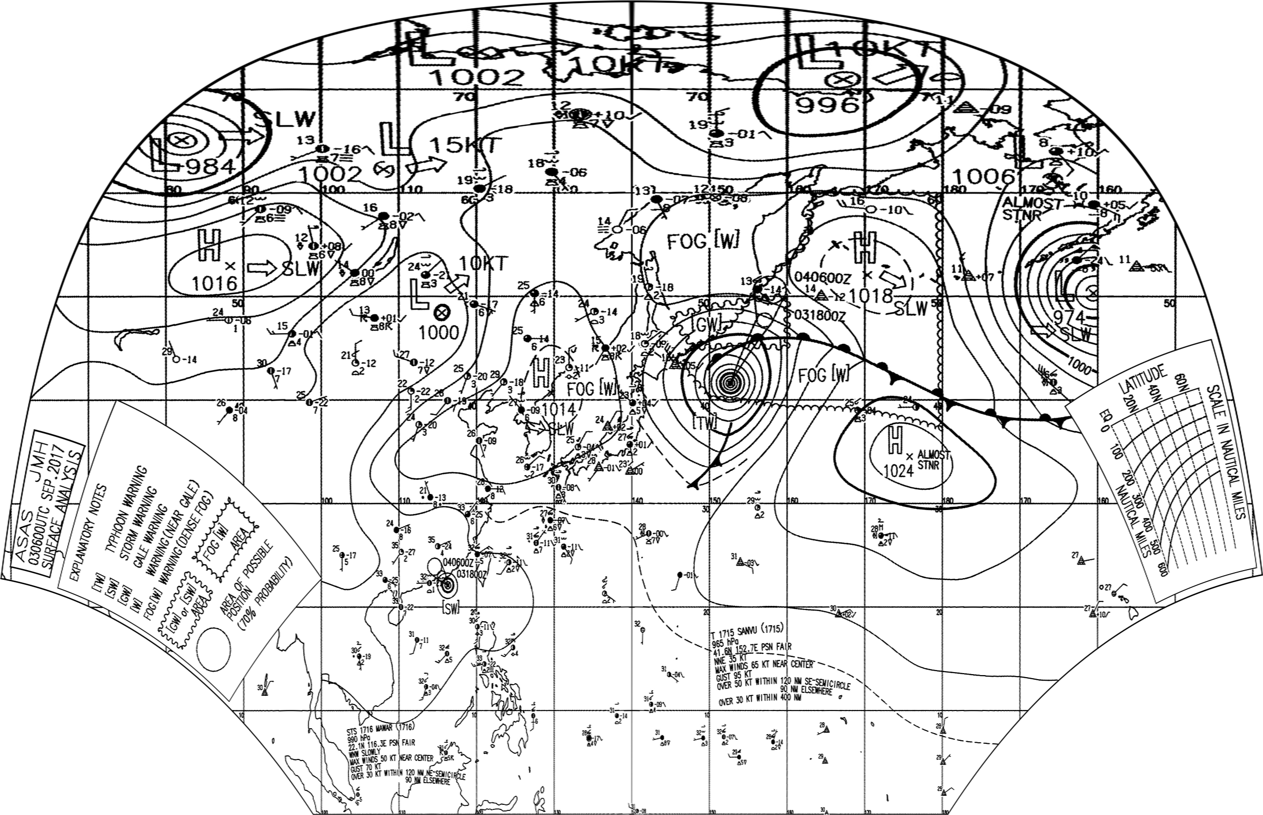 Японская карта погоды jma