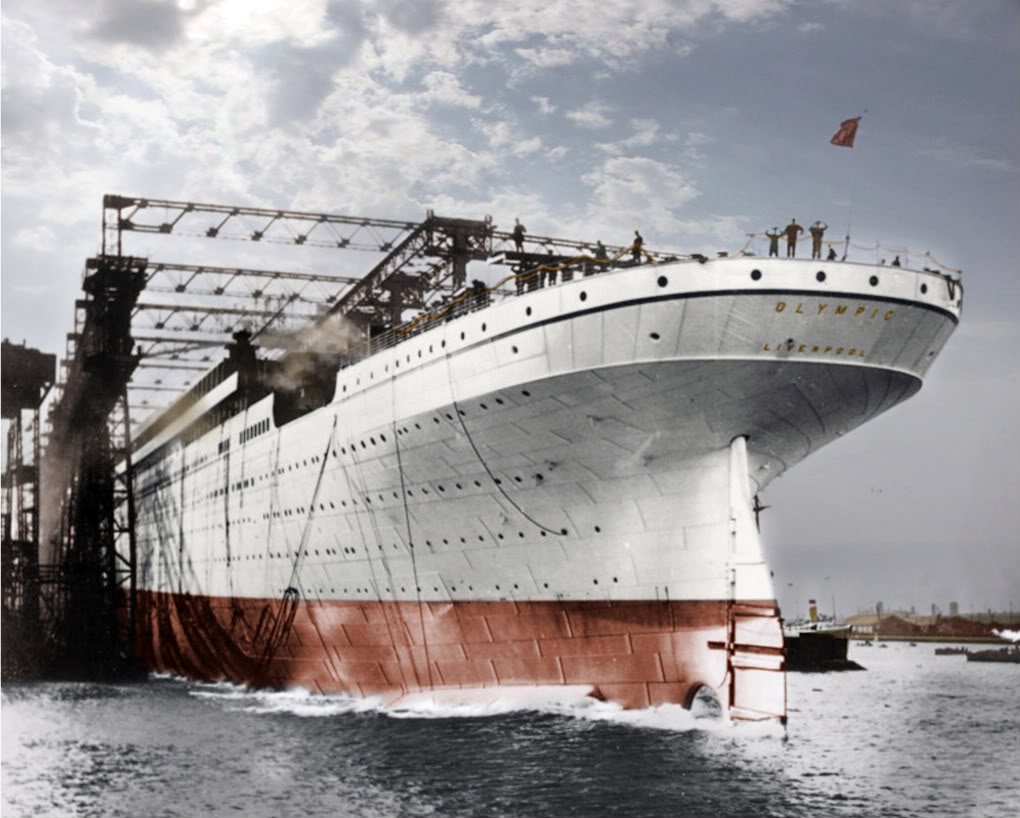 Are there any known & verified colour photographs of the RMS OLYMPIC?  (genuine, not colourised) - Quora