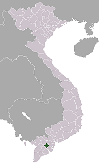 Location of Vĩnh Long Province