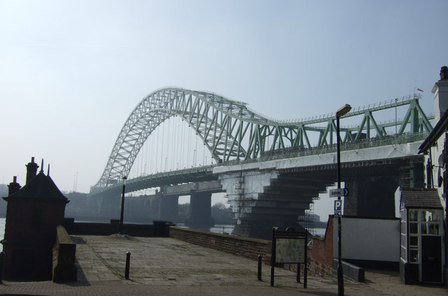 File:Mersey waterfront with Runcorn-Widnes Bridge behind - geograph.org.uk - 2865301.jpg