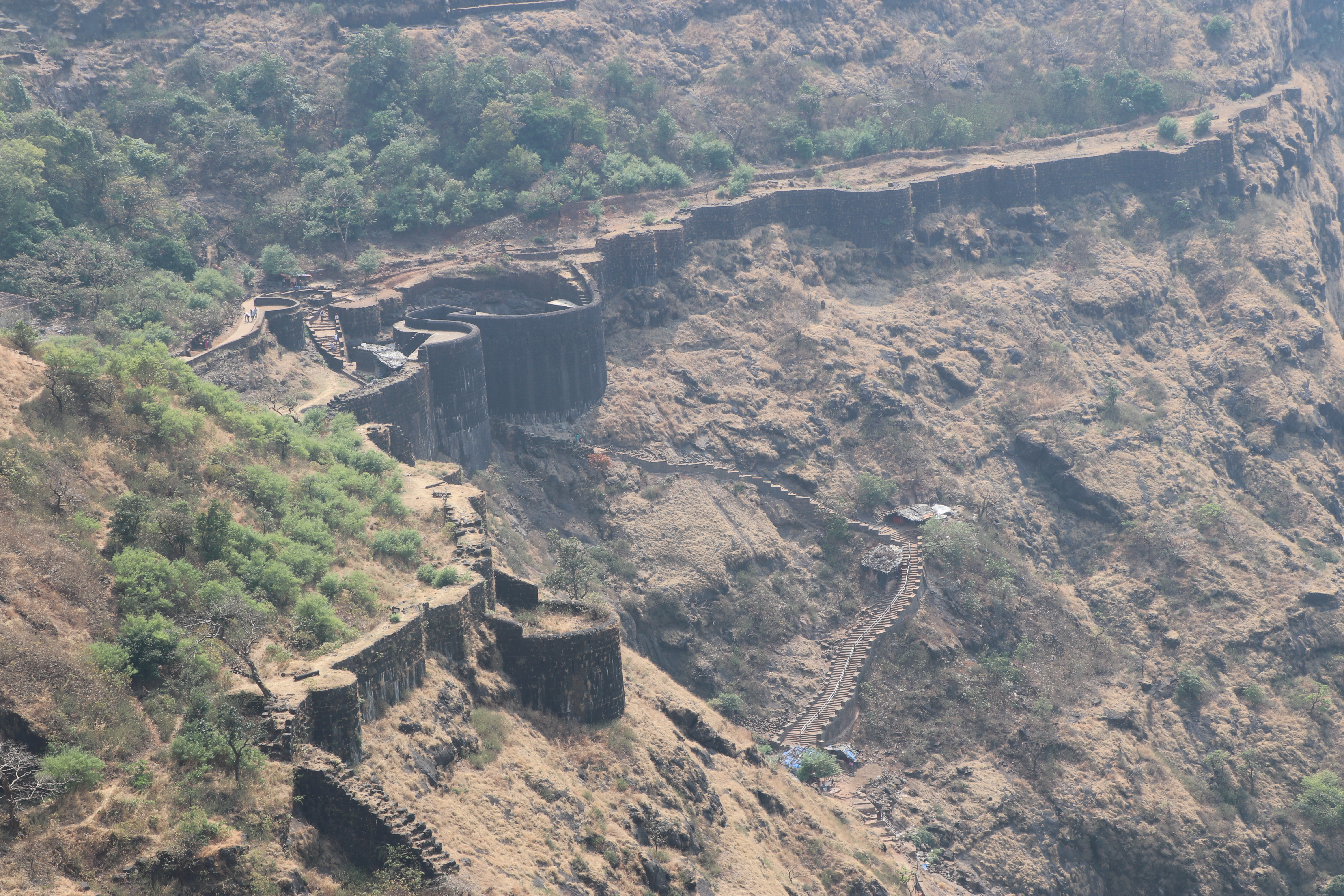 top view of kondana fort