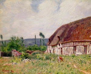 File:Sisley - Thatched-Cottage-In-Normandy,-1894.jpg