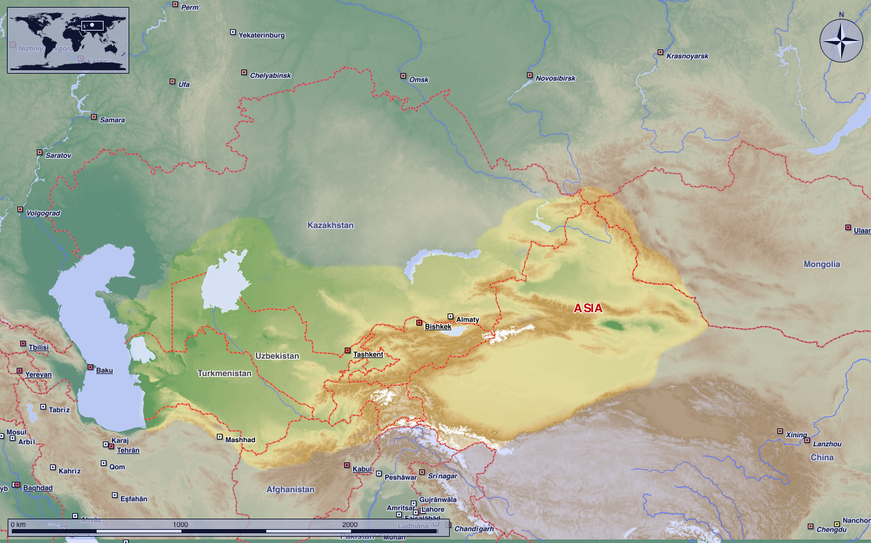 turkestan carte