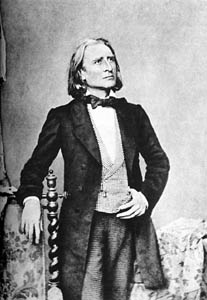 Félix Nadarin muotokuva Lisztistä.
