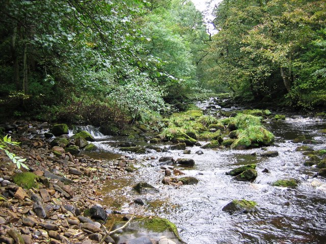 File:Gill Beck joins the River Greta - geograph.org.uk - 569668.jpg