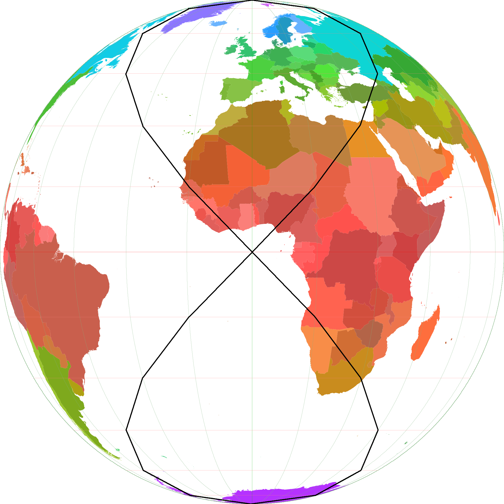 lines of latitude and longitude