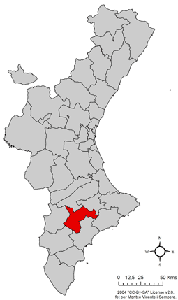 Localisation de Alcoià