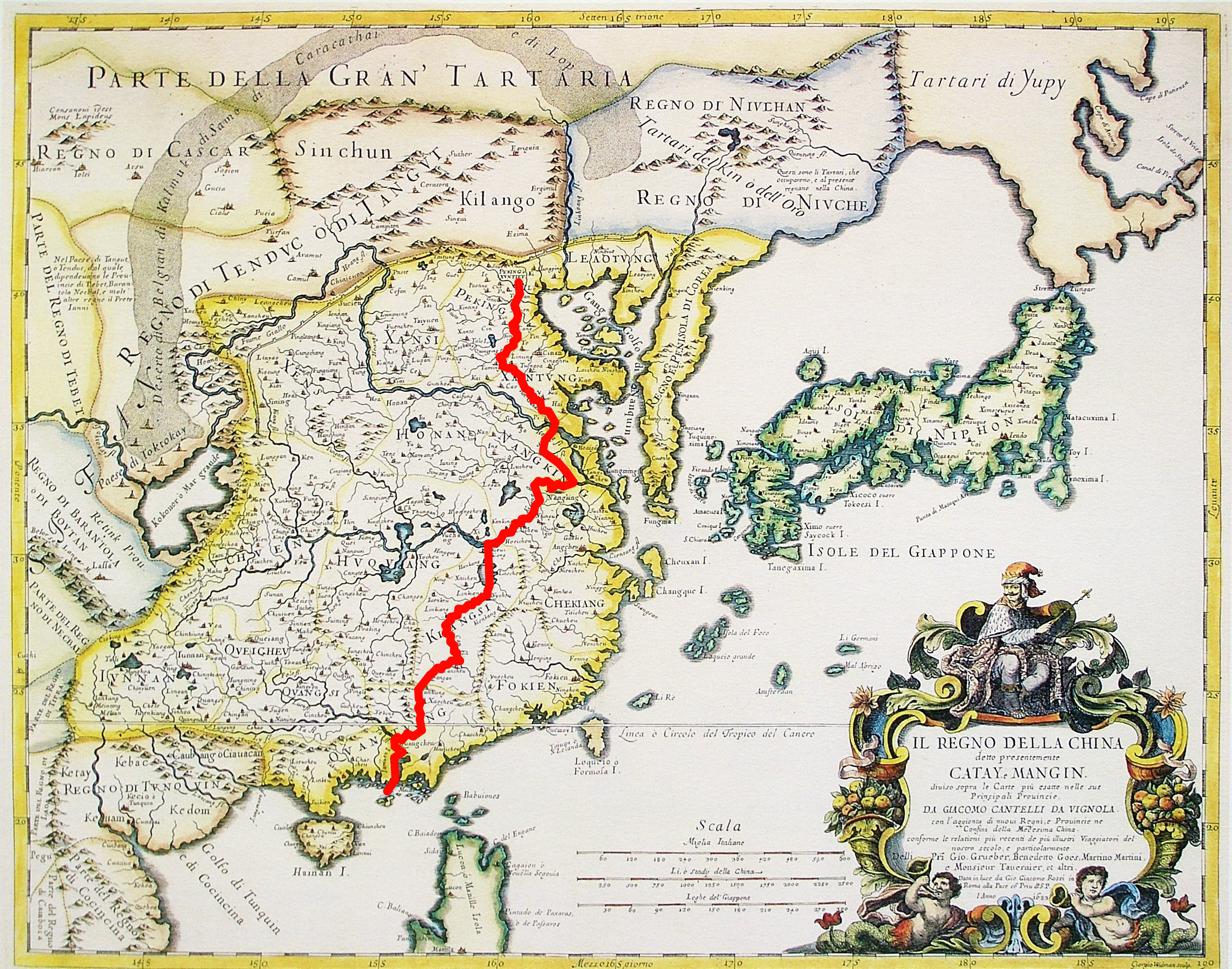 Ruta de Ricci de Macao a Pekín.