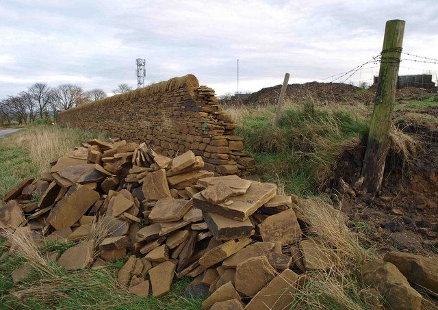 File:New dry stone wall - geograph.org.uk - 1046890.jpg