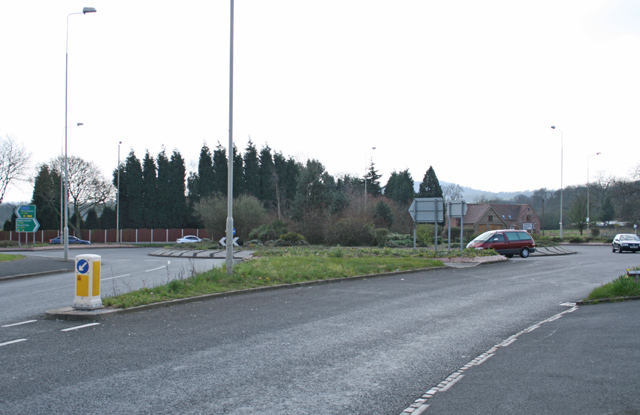 File:Roundabout on A456 at Hayley Green - geograph.org.uk - 392716.jpg