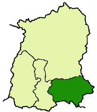 Localizacion del districte del Siquim Oriental en Sikkim.