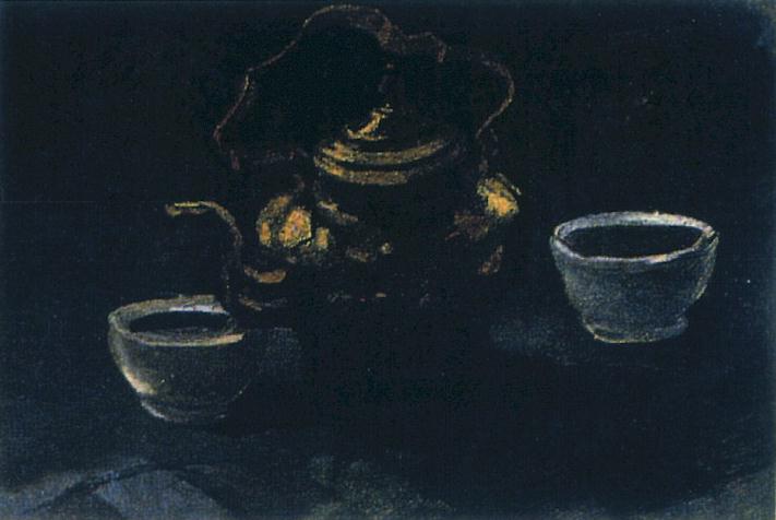 Van gogh Still Life with Copper Coffeepot and Two White Bowls f202.jpg