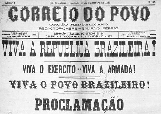 A proclamação da República Brasileira 